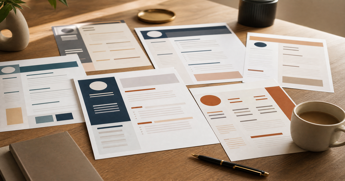 Resume templates: why design matters less than you think.